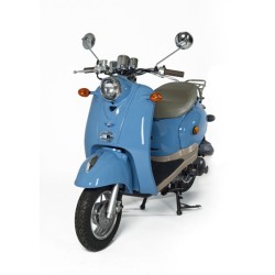 Scooter BLEU RETRO-50cc-ZN50QT-A