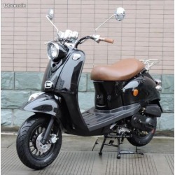 Scooter Noir  RETRO-50cc-ZN50QT-A