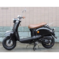 Scooter Noir  RETRO-50cc-ZN50QT-A