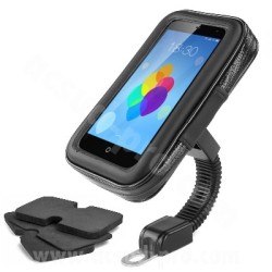 SUPPORT UNIVERSEL IMPERMEABLE POUR SMARTPHONE -TELEPHONE / GPS ADAPT SCOOTER / MOTO (FIXATION RETROVISEUR)