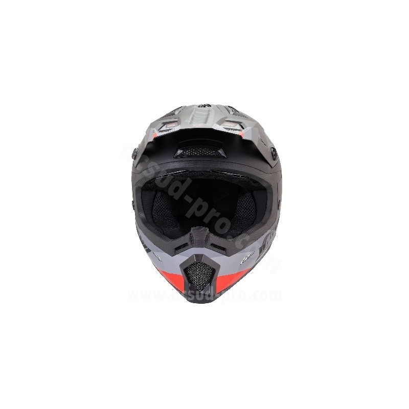 CASQUE CROSS NOEND DAGGER NOIR / ROUGE MAT TAILLE L 59/60CM