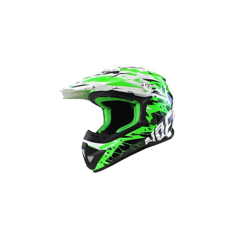 CASQUE CROSS NOEND CRACKED VERT TAILLE M 57/58CM