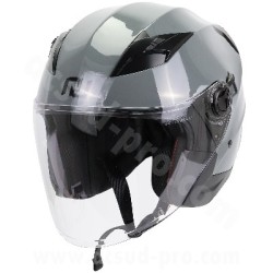 CASQUE JET NOEND CITY GRIS NARDO DOUBLE ECRAN TAILLE S 55/56CM