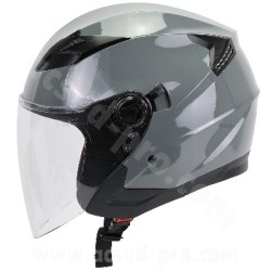 CASQUE JET NOEND CITY GRIS NARDO DOUBLE ECRAN TAILLE S 55/56CM