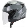 CASQUE JET NOEND CITY GRIS NARDO DOUBLE ECRAN TAILLE S 55/56CM