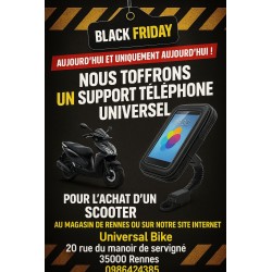 Scooter NOIR Style Italien 50cc-ZN50QT-30