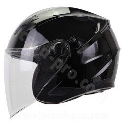 CASQUE JET NOEND CITY NOIR BRILLANT DOUBLE ECRAN TAILLE S 55/56CM
