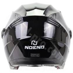 CASQUE JET NOEND CITY NOIR BRILLANT DOUBLE ECRAN TAILLE M 57/58CM